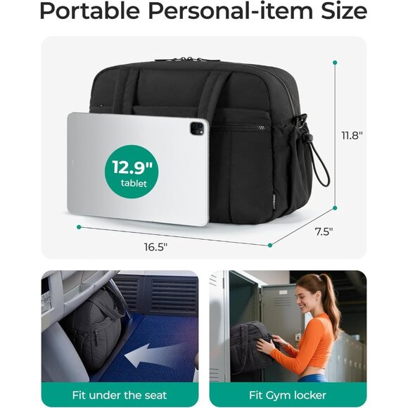 Women Twilight Leopard Imported Lightweight Water Resistant Gym Carry On Bag - Picture 2 of 6